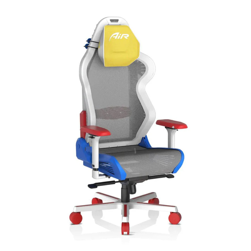 DXRacer Air Series Gaming Chair - White/Red/Blue - كرسي